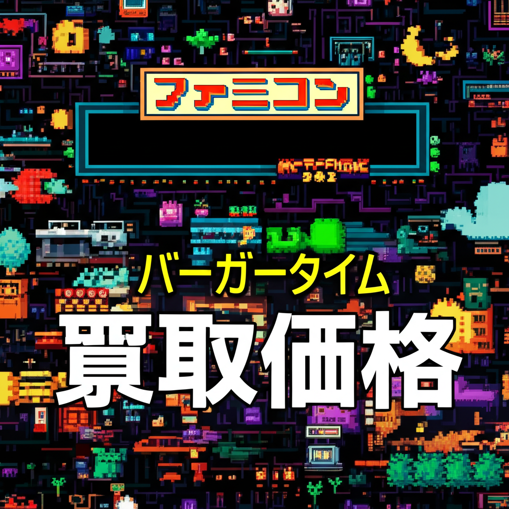 【ファミコン】バーガータイムの買取価格相場を比較！高く売るコツと最新査定額