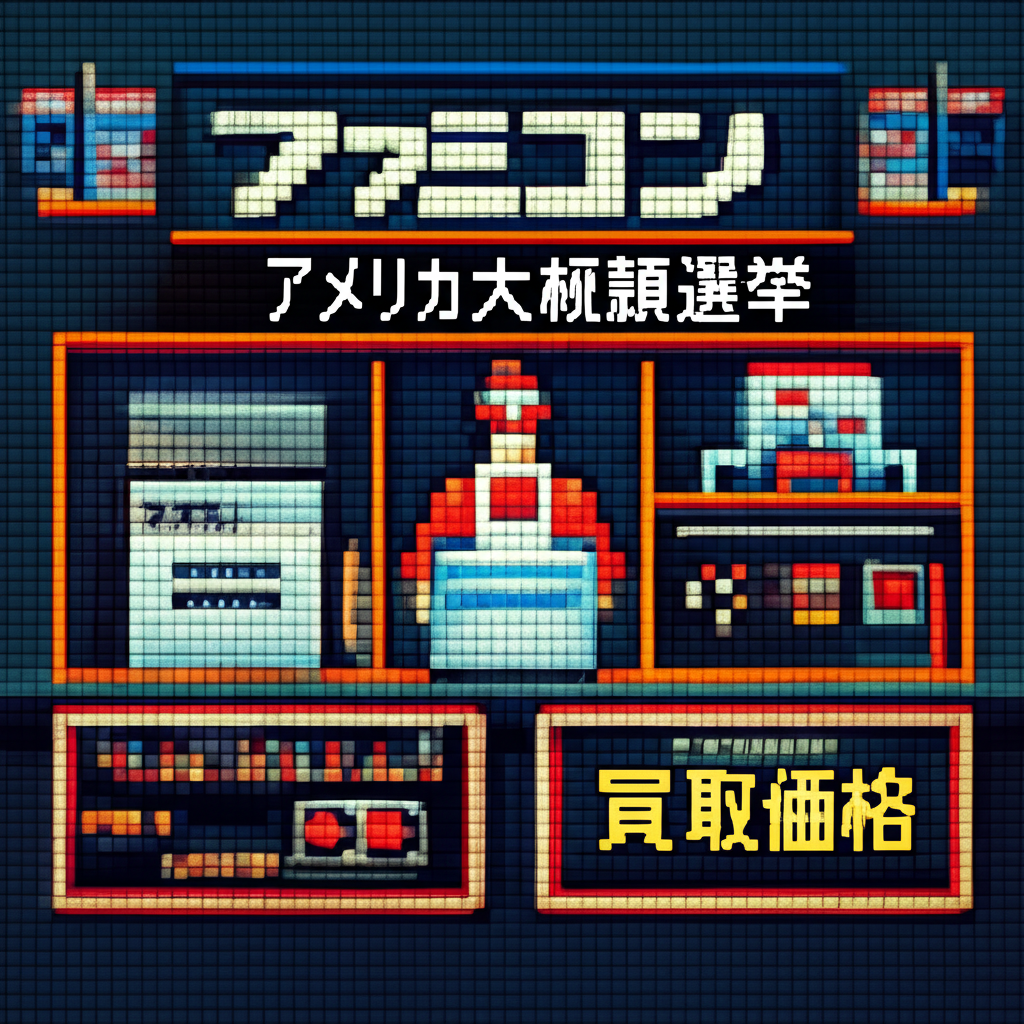 【ファミコン】アメリカ大統領選挙の買取価格相場を比較！高く売るコツ