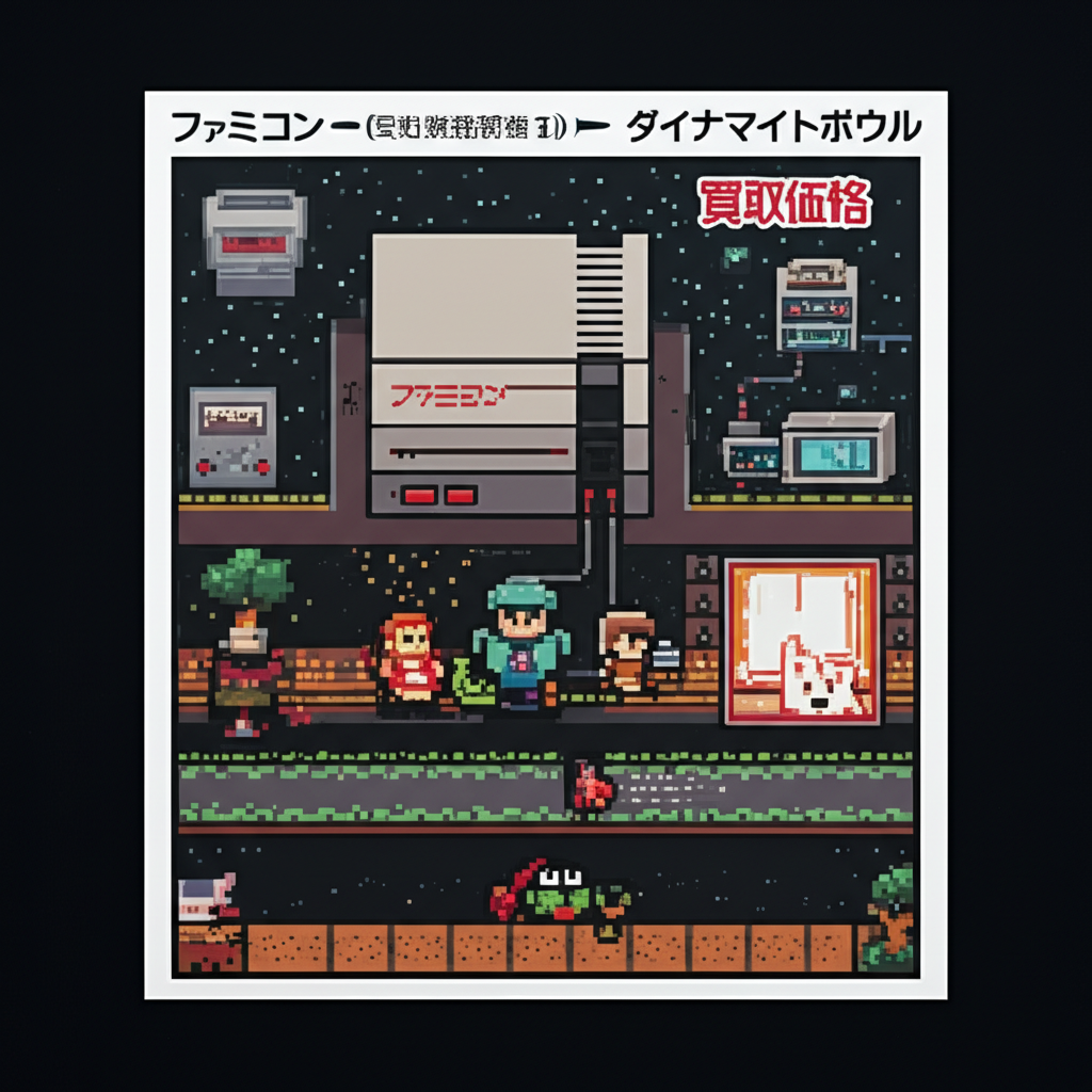【ファミコン】ダイナマイトボウルの買取価格相場を比較！高く売るコツと完全ガイド