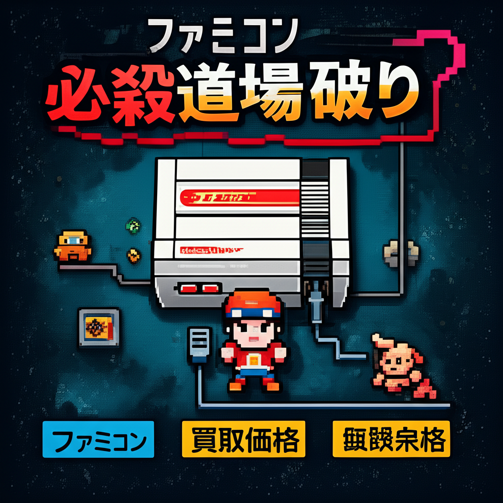 【ファミコン】必殺道場破りの買取価格相場を比較!高く売るコツ