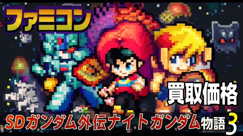 【ファミコン】SDガンダム外伝ナイトガンダム物語3の買取価格相場を比較！高く売るコツ