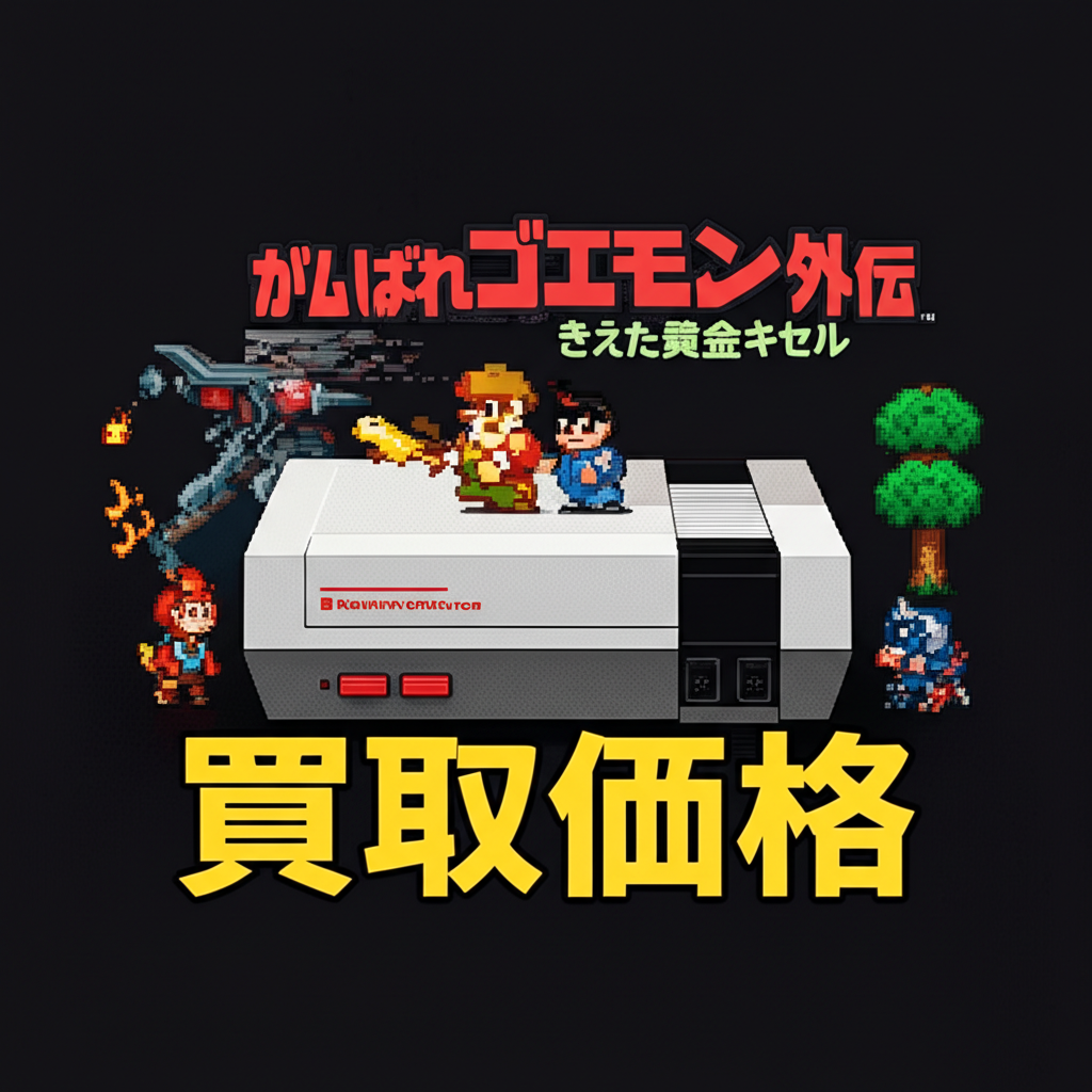 【ファミコン】がんばれゴエモン外伝きえた黄金キセルの買取価格相場を比較！高く売るコツ