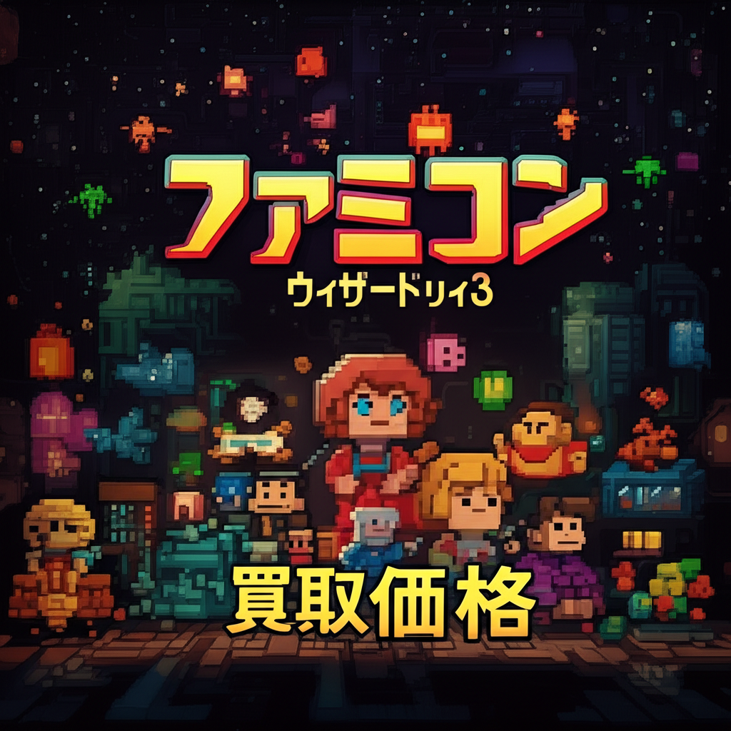 【ファミコン】ウィザードリィ3 ダイヤモンドの騎士の買取価格相場を比較！高く売るコツ