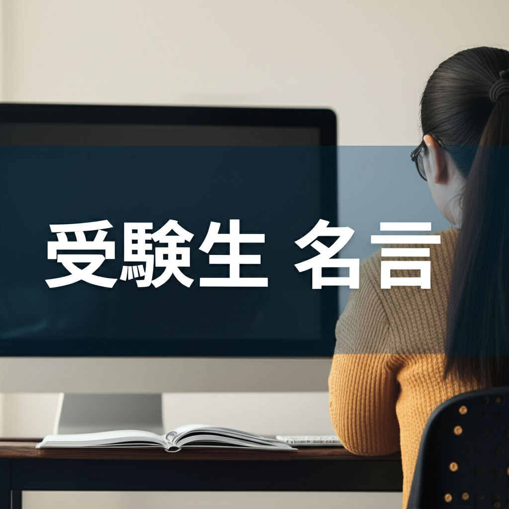 受験生の名言ランキングTOP12！やっぱりコレが1位！？