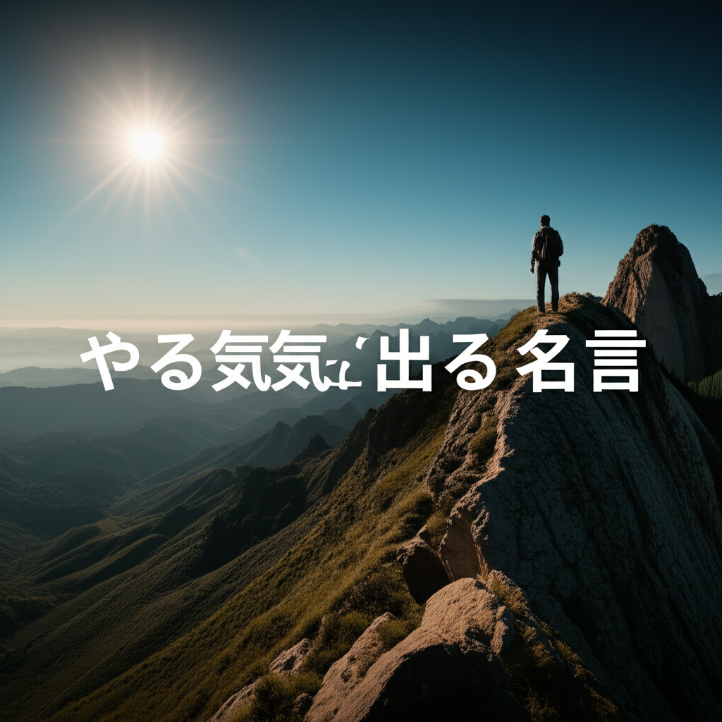やる気が出る名言ランキングTOP10！心に刺さる人生を変える言葉達