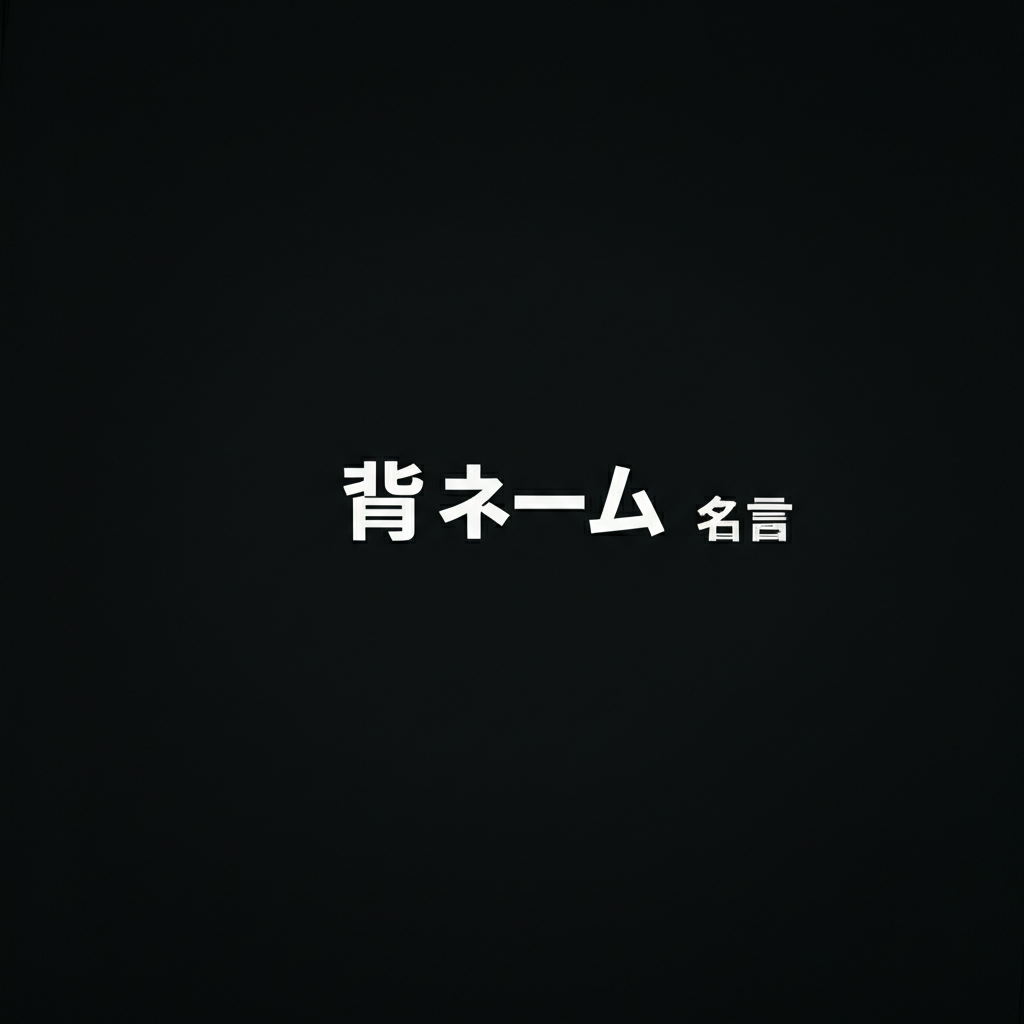 背ネームの名言ランキングTOP15！やっぱりコレが背中で語る最強の言葉！