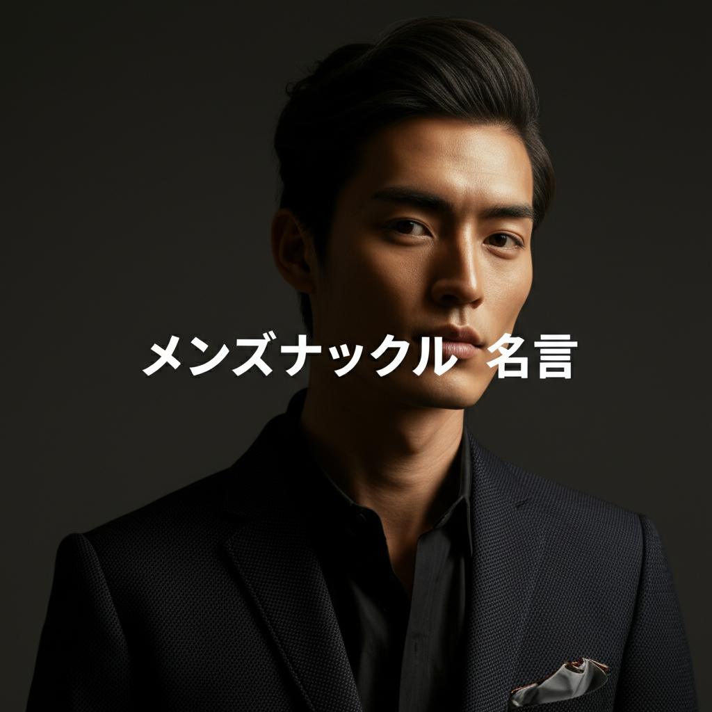メンズナックルの名言ランキングTOP15!やっぱりコレが1位!?