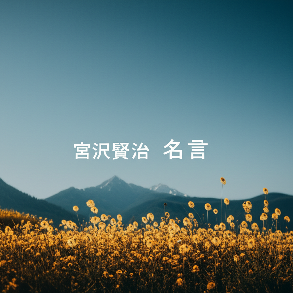 宮沢賢治の名言ランキングTOP10！心の深淵を照らす永遠の言葉たち