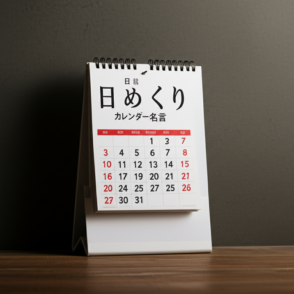 日めくりカレンダー名言ランキングTOP12！やっぱりコレが心に響く1位！？