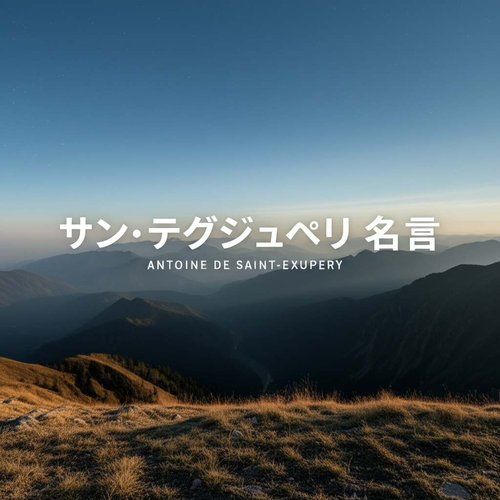 サン・テグジュペリの名言ランキングTOP10！心に響く珠玉の言葉たち