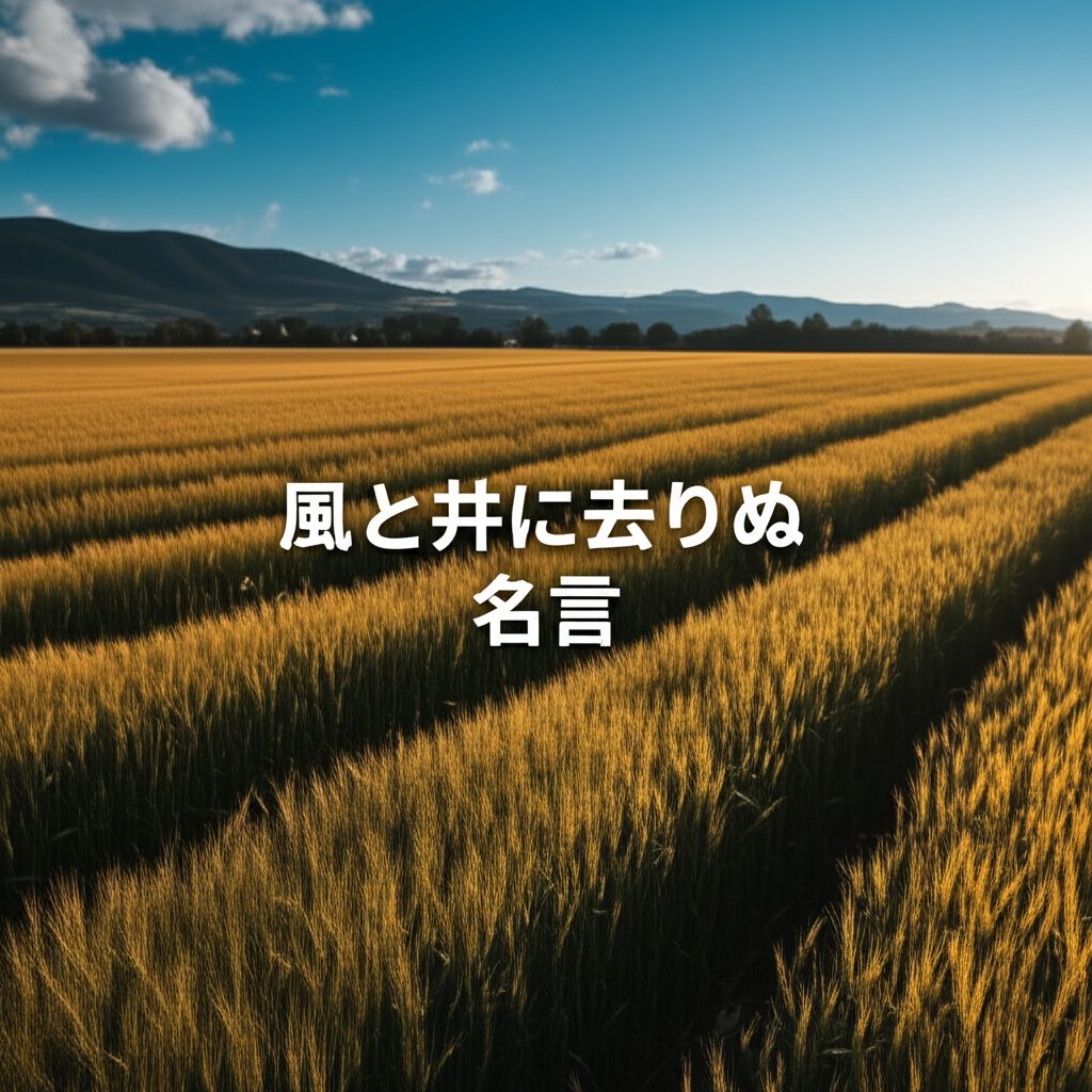 風と共に去りぬの名言ランキングTOP10！やっぱりコレが１位！？