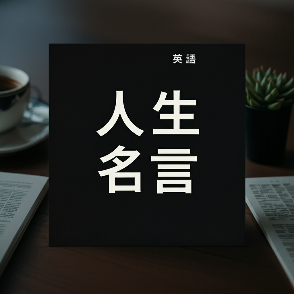 英語人生名言ランキングTOP12！あなたの心を変える最強の言葉はコレ！