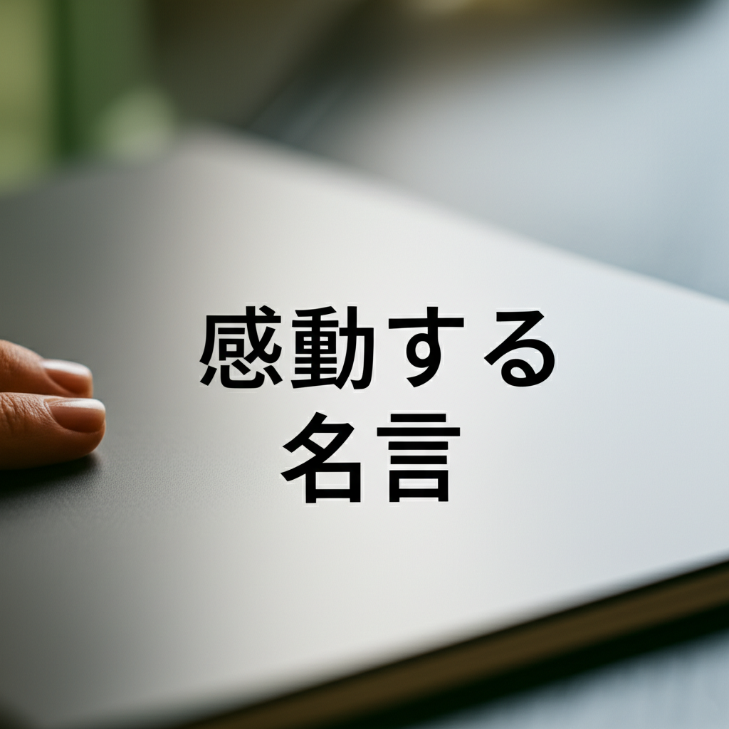 感動する名言ランキングTOP15！心が震える珠玉の言葉たち