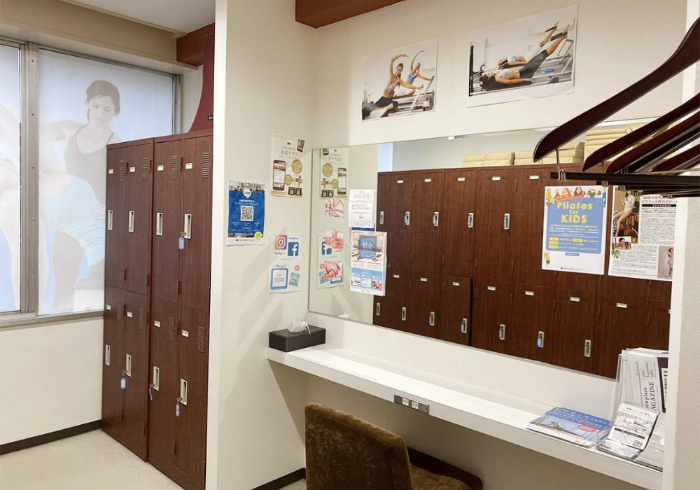 zen place pilates(ゼンプレイスピラティス) 目黒店ロッカールーム