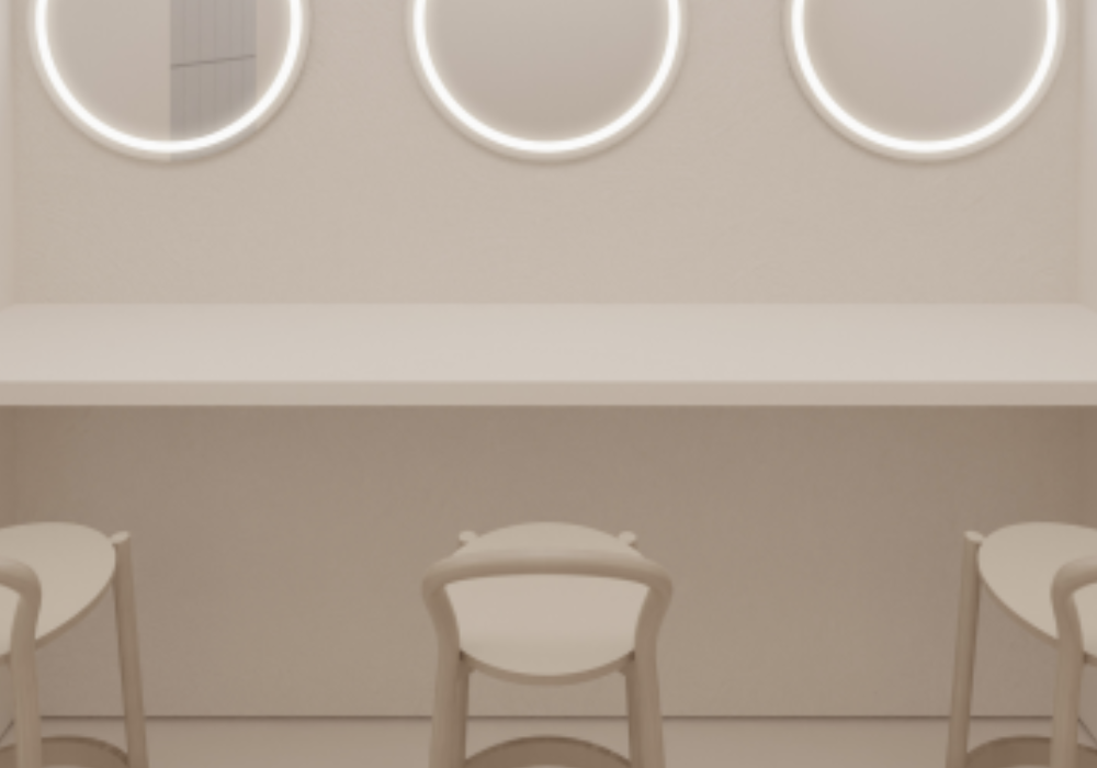 the SILK田町店パウダールーム