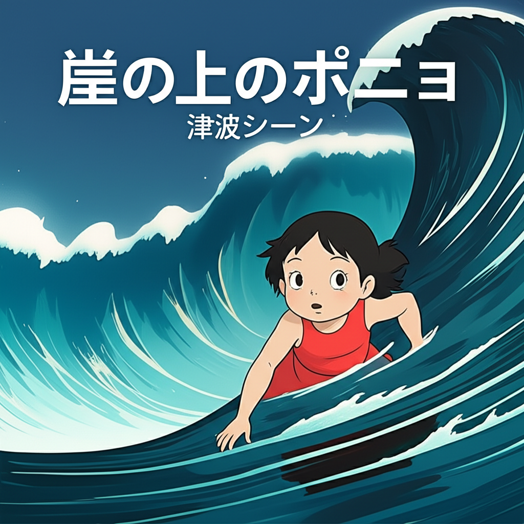 崖の上のポニョの津波シーンは何を意味する？隠された真の意味を徹底解説！