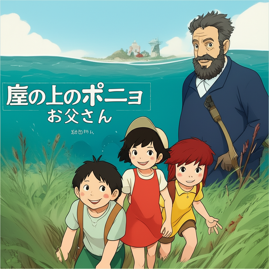 崖の上のポニョのお父さんフジモトとは？謎に満ちた正体と深い愛情を徹底解説！
