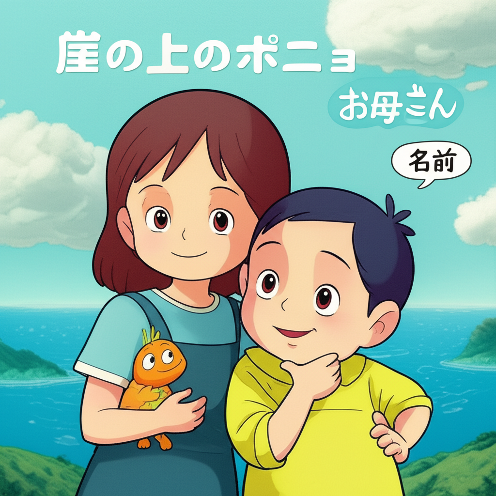 崖の上のポニョのお母さんリサの名前の秘密は？宗介が呼び捨てする理由を解説！