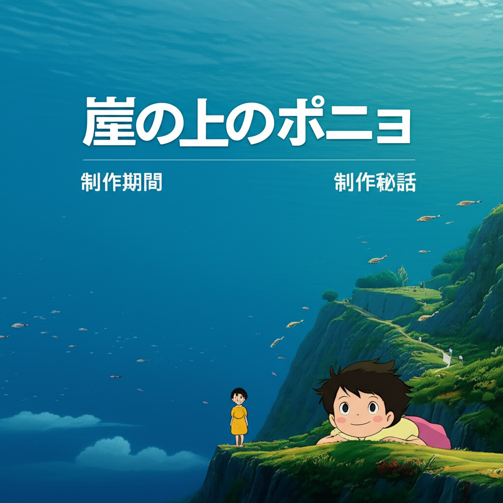 崖の上のポニョの制作期間は何年？驚愕の制作秘話を大公開！