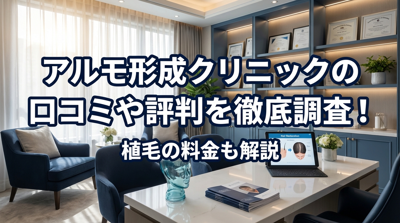 アルモ形成クリニックの口コミや評判を徹底調査！植毛の料金も解説