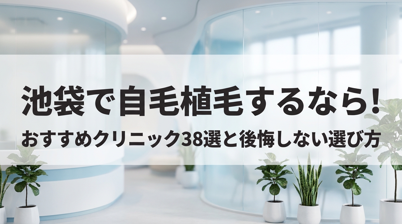 池袋で自毛植毛するなら！おすすめクリニック38選と後悔しない選び方