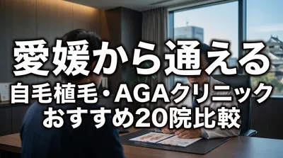 愛媛から通える自毛植毛・AGAクリニックおすすめ20院比較