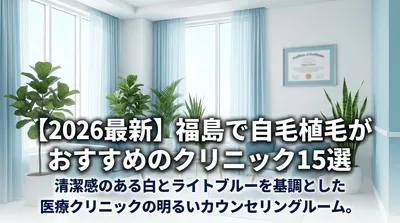 【2026最新】福島で自毛植毛がおすすめのクリニック15選を比較