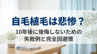 自毛植毛は悲惨？10年後に後悔しないための失敗例と完全回避策