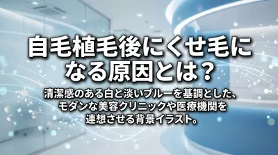 自毛植毛後にくせ毛になる原因とは？