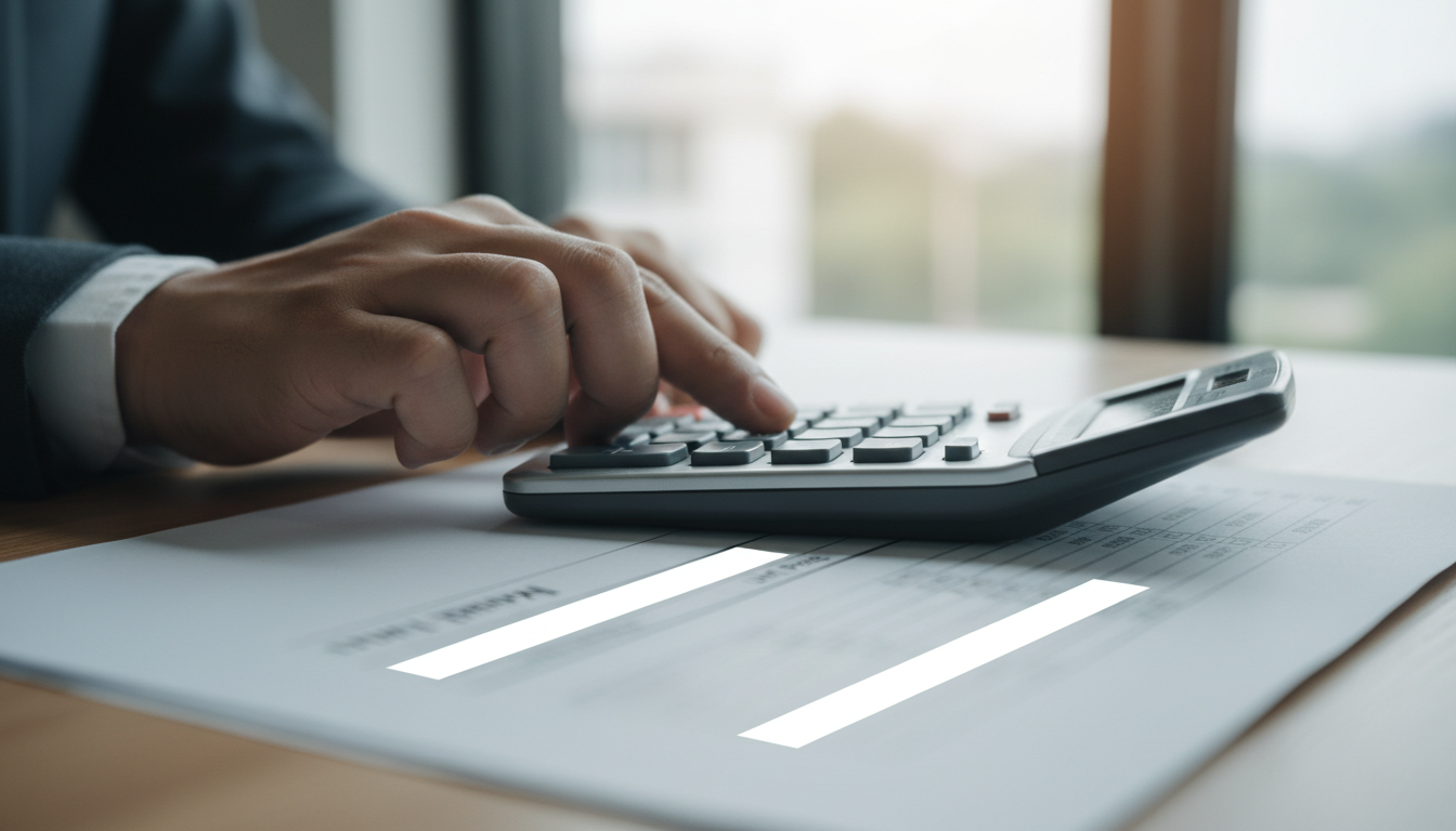A conceptual image of financial planning for medical treatment. A high-quality photo of a person's h