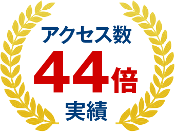 アクセス数44倍の実績